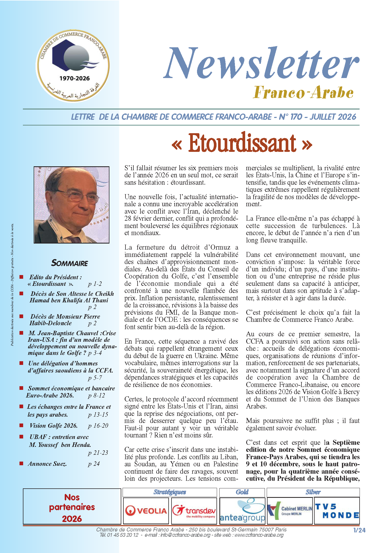170_ CCFA Newsletter - juillet Télécharger la Newsletter